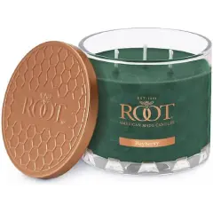 Root Candles Signature 3-Wick Honeycomb Beeswax Blend Jar Candle Bayberry