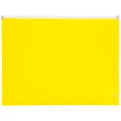 JAM Paper 9.75" x 13" Zip Closure Letter Booklet Plastic Envelopes, 12ct. Yellow