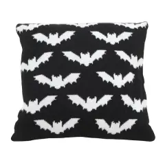 16" Black & White Bat Accent Pillow by Ashland&reg;