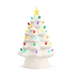 12" White Nostalgic Christmas Tree