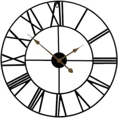 Sorbus&reg; 24" Round Oversized Wall Clock Black