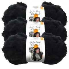 3 Pack Lion Brand&reg; Go For Faux&reg; Thick & Quick&reg; Yarn Black Panther