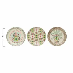 Hello Honey&reg; 8" Stoneware Print Plate Set