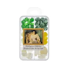 John Bead Masterpiece Collection Glass Bead Box Mix Lady Agnew of Lochnaw/John Singer Sargent