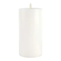 4" x 8" Oscillating Flame LED Pillar Candle by Ashland&reg; White