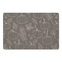 Gray Fall Pattern Floor Mat