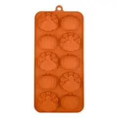 Turkeys & Pumpkins Silicone Candy Mold by Makery&trade;