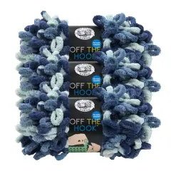 3 Pack Lion Brand&reg; Off The Hook&trade; Yarn Blue Sapphire