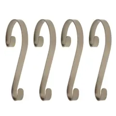 Haute Decor Stocking Scroll&reg; Pewter Stocking Holders, 4ct.