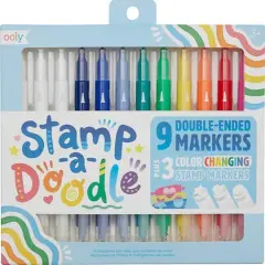OOLY Stamp-A-Doodle Double-Ended Markers, 12ct.