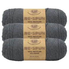 3 Pack Lion Brand&reg; Re-Spun Recycled Yarn Mercury