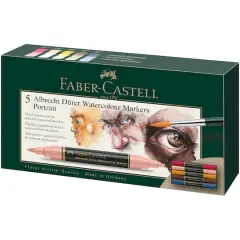 Faber-Castell&reg; Arbrecht D&uuml;rer 5-Piece Watercolor Marker Set Portrait