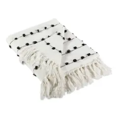 DII&reg; Off White Woven Loop Throw