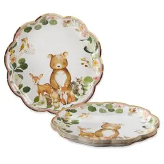 Kate Aspen&reg; 9'' Pink Woodland Baby Premium Paper Plates, 16ct.