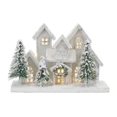 12.5" LED Flocked Holiday Village Display