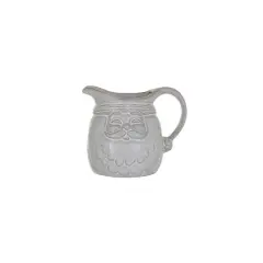 Hello Honey&reg; 10oz. White Stoneware Santa Shaped Creamer in Reactive Glaze
