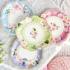 Kate Aspen&reg; Tea Time Party 9" Assorted Premium Paper Plates Set