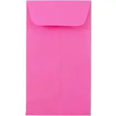 JAM Paper #5.5 Coin Colored Business Envelopes, 50ct. Ultra Fuchsia Hot Pink