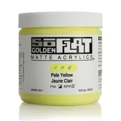 Golden&reg; SoFlat Matte Acrylic Paint, 16oz. Pale Yellow