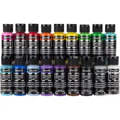Americana&reg; 18 Color Multi-Surface Satin Acrylic Paint Set