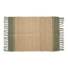 DII&reg; Artichoke With Natural Jute Stripes Hand-Loomed Rug, 2ft. x 3ft.