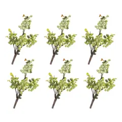 17" Green Berry Foliage Sprays, 6ct.