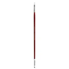 Connoisseur&reg; All Media White Taklon Long Handle Flat Brush