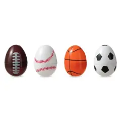 Glitzhome&reg; Easter Plastic Fillable Sports Eggs, 48ct.