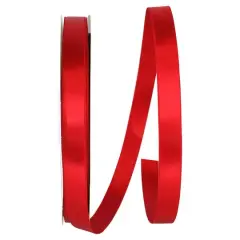 JAM Paper 5/8" x 100yd. Double Face Satin Allure Ribbon Red
