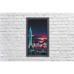 Wizardi Diamond Painting Kit Night Skyscraper