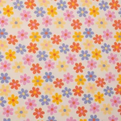 SINGER Retro Daisy Multi Cotton Fabric