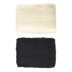 Dimensions&reg; Needle Felting, Bulk White & Black Wool Roving