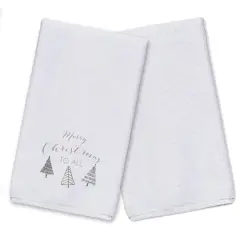 Merry Christmas to All 16" x 25" Tea Towel - Set of 2
