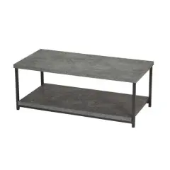Household Essentials 39" Jamestown Coffee Table Gray