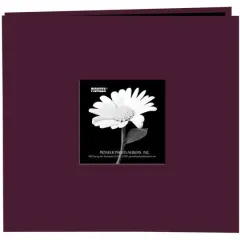 Pioneer&reg; Book Cloth Cover Post Bound Album, 8" x 8" Sweet Plum