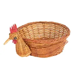 Hello Honey&reg; 13.25" Charming Fern Chicken-Shaped Basket