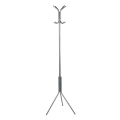 Mind Reader 3-Tier 8-Hook Coat Rack Black