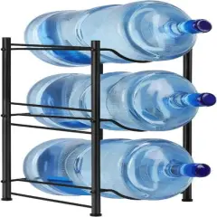 NEX&trade; 3-Tier 5-Gallon Black Water Jug Storage Rack
