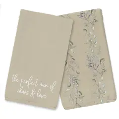 Chaos & Love Tea Towel Set Tan
