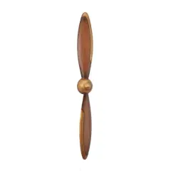 42" Industrial Propeller Wall D&eacute;cor Gold