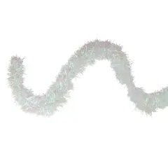 50ft. White Iridescent Tinsel Garland