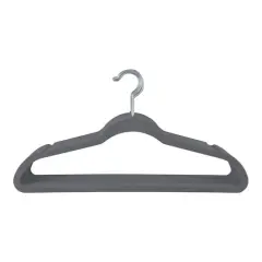 Simplify Slim Velvet Suit Hangers, 25ct. Gray