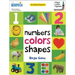Briarpatch&reg; First 100 Numbers Colors Shapes&trade; Bingo Game