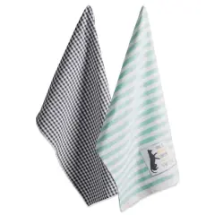 DII&reg; Cat Greeting Embroidered Dishtowels, 2ct.