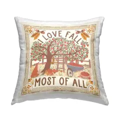 Stupell Industries Love Fall Scenery Decorative Printed Throw Pillow