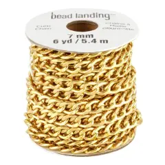 6yd. Gold Curb Chain by Bead Landing&trade;