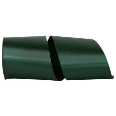 JAM Paper 4" x 50yd. Satin Allure Single Face Ribbon Hunter