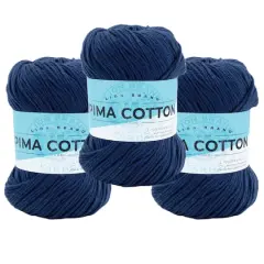 3 Pack Lion Brand&reg; Pima Cotton Yarn Blueprint