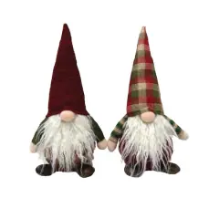 Santa's Workshop 8" Plaid Gnomes, 2ct.