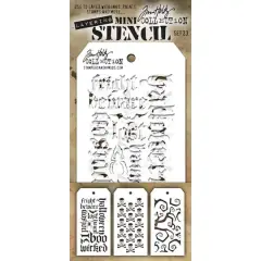 Stampers Anonymous Tim Holtz&reg; Mini Layering Stencil Set 23